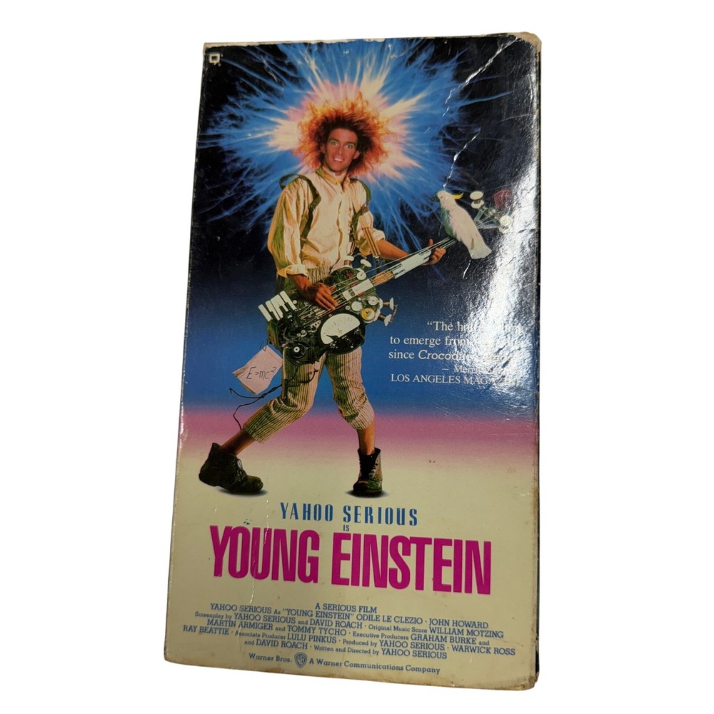 Young Einstein VHS Yahoo Serious Warner Home Video 1988 Comedy Movie Tape